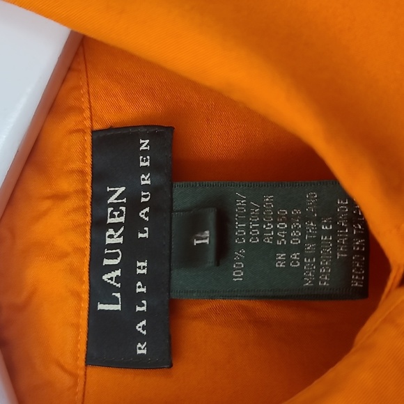 Lauren Ralph Lauren Men's Shirt Embroidered Logo Button Down Size L - Picture 2 of 10